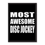 Most Awesome Disc Jockey - Portrait Frame Photo Tile