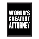 World's Greatest Attorney - Portrait Frame Photo Tile