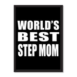 World's Best Step Mom - Portrait Frame Photo Tile