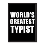 World's Greatest Typist - Portrait Frame Photo Tile