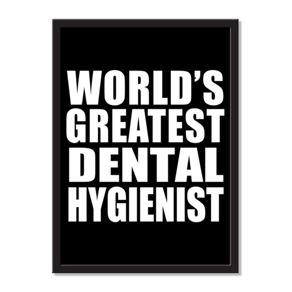 World's Greatest Dental Hygienist - Portrait Frame Photo Tile