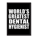 World's Greatest Dental Hygienist - Portrait Frame Photo Tile