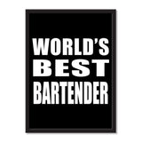 World's Best Bartender - Portrait Frame Photo Tile