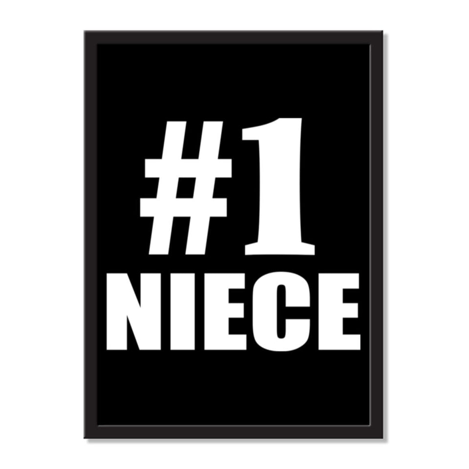 Number One #1 Niece - Portrait Frame Photo Tile