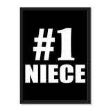 Number One #1 Niece - Portrait Frame Photo Tile