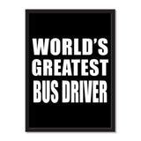 World's Greatest Bus Driver - Portrait Frame Photo Tile