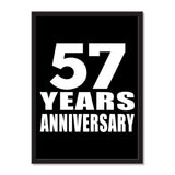 57 Years Anniversary - Portrait Frame Photo Tile