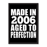 Made In 2006 Aged to Perfection - Portrait Frame Photo Tile