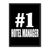 Number One #1 Hotel Manager - Portrait Frame Photo Tile
