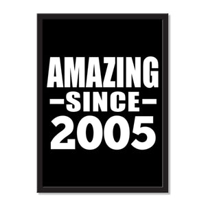 Amazing Since 2005 - Portrait Frame Photo Tile