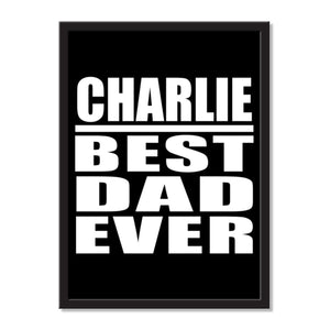 Charlie Best Dad Ever - Portrait Frame Photo Tile
