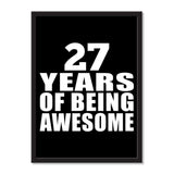27 Years Of Being Awesome - Portrait Frame Photo Tile