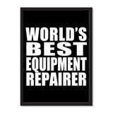 World's Best Equipment Repairer - Portrait Frame Photo Tile