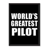 World's Greatest Pilot - Portrait Frame Photo Tile