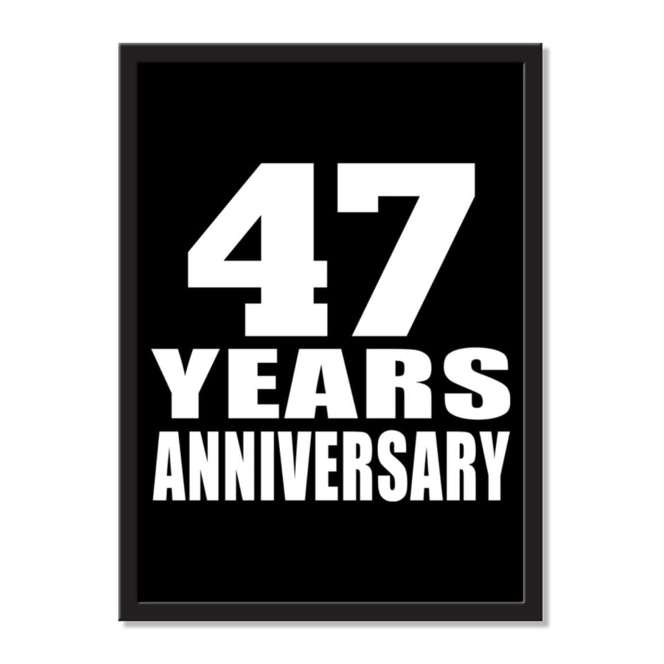47 Years Anniversary - Portrait Frame Photo Tile
