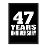 47 Years Anniversary - Portrait Frame Photo Tile