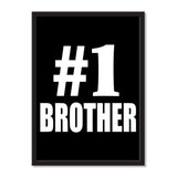 Number One #1 Brother - Portrait Frame Photo Tile