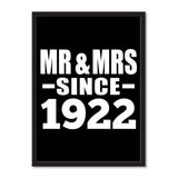 Mr & Mrs Since 1922 - Portrait Frame Photo Tile