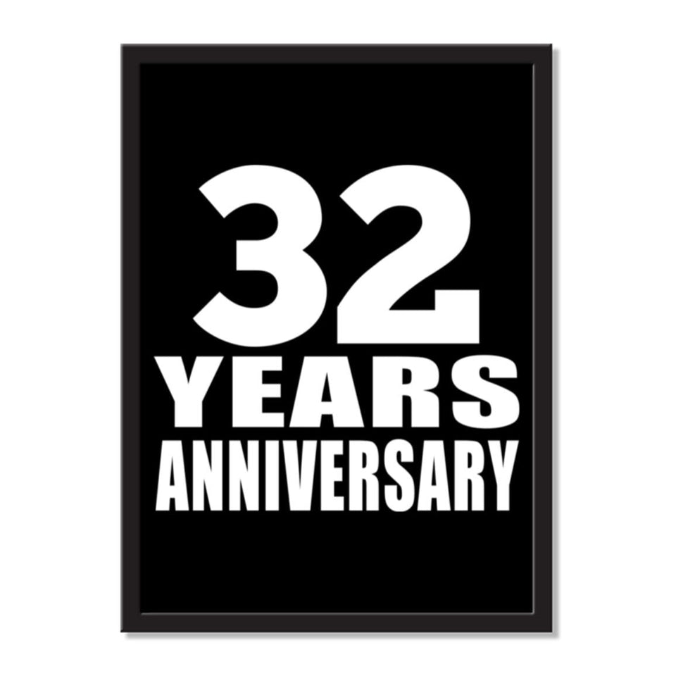 32 Years Anniversary - Portrait Frame Photo Tile
