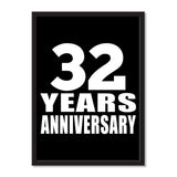 32 Years Anniversary - Portrait Frame Photo Tile
