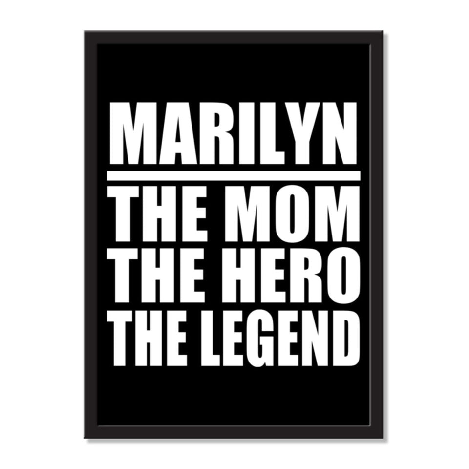 Marilyn The Mom The Hero The Legend - Portrait Frame Photo Tile