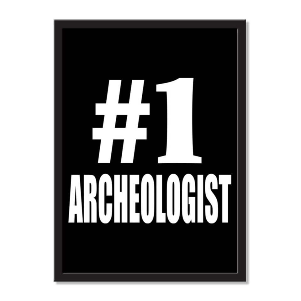 Number One #1 Archeologist - Portrait Frame Photo Tile