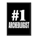 Number One #1 Archeologist - Portrait Frame Photo Tile