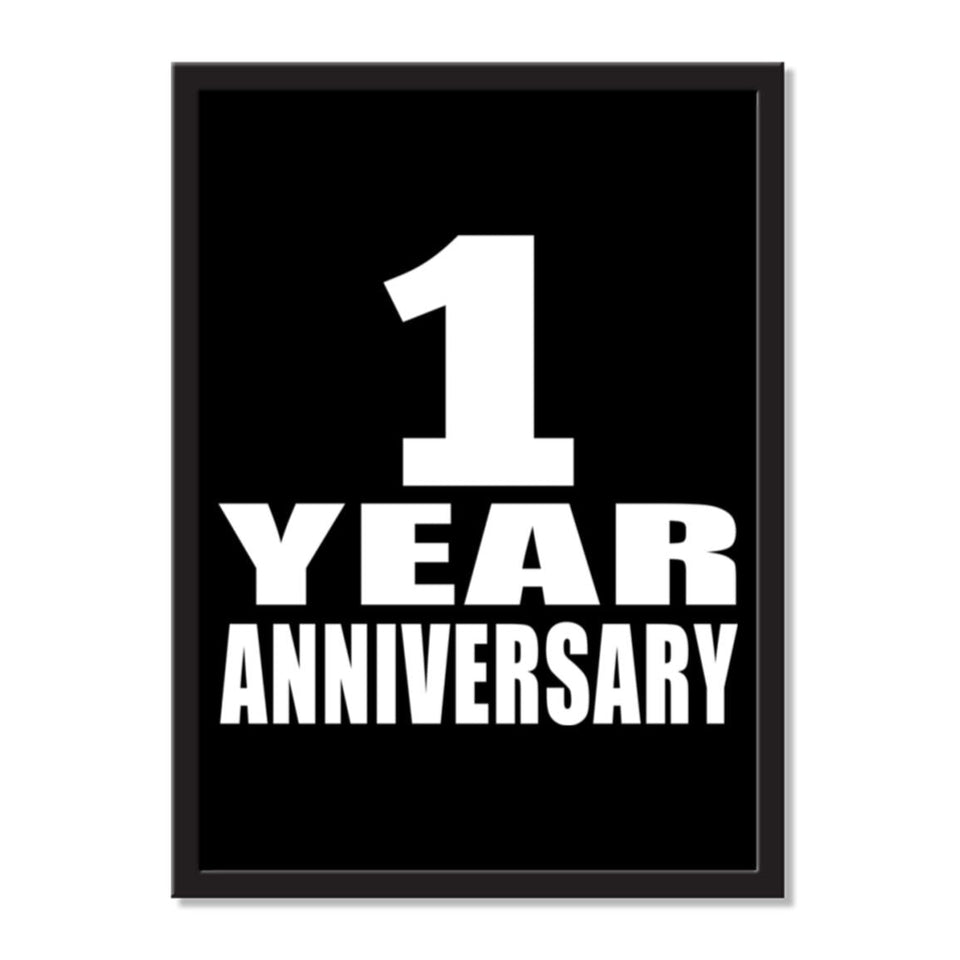1 Year Anniversary - Portrait Frame Photo Tile