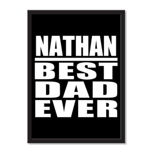 Nathan Best Dad Ever - Portrait Frame Photo Tile