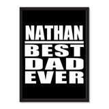 Nathan Best Dad Ever - Portrait Frame Photo Tile