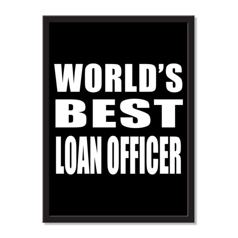 World's Best Loan Officer - Portrait Frame Photo Tile
