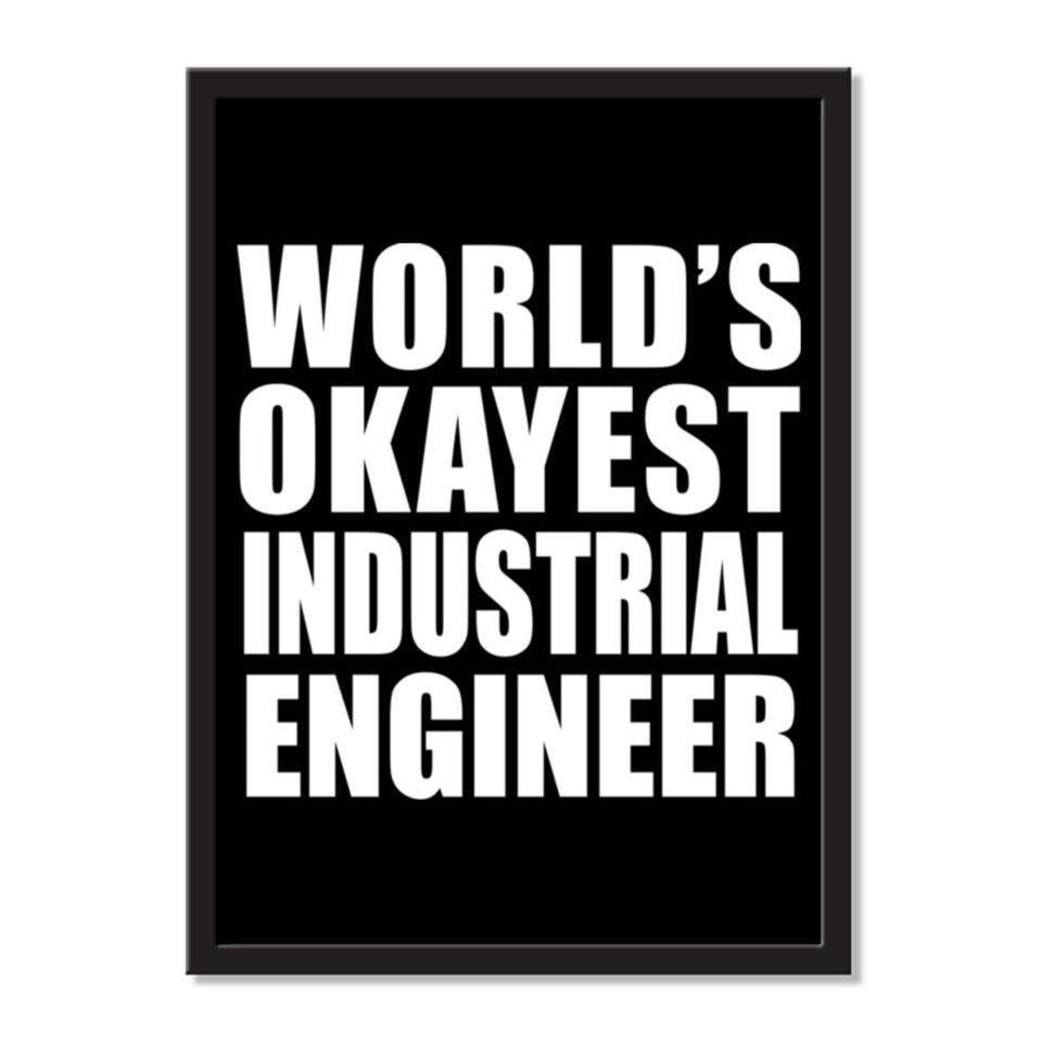 World's Okayest Industrial Engineer - Portrait Frame Photo Tile