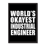 World's Okayest Industrial Engineer - Portrait Frame Photo Tile