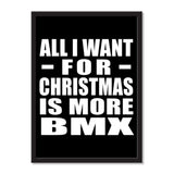 All I Want For Christmas Is More BMX - Portrait Frame Photo Tile