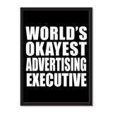 World's Okayest Advertising Executive - Portrait Frame Photo Tile
