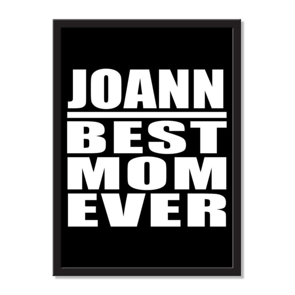 Joann Best Mom Ever - Portrait Frame Photo Tile