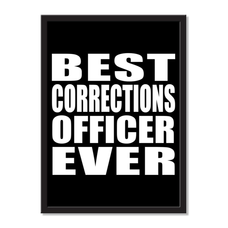 Best Corrections Officer Ever - Portrait Frame Photo Tile