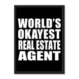 World's Okayest Real Estate Agent - Portrait Frame Photo Tile