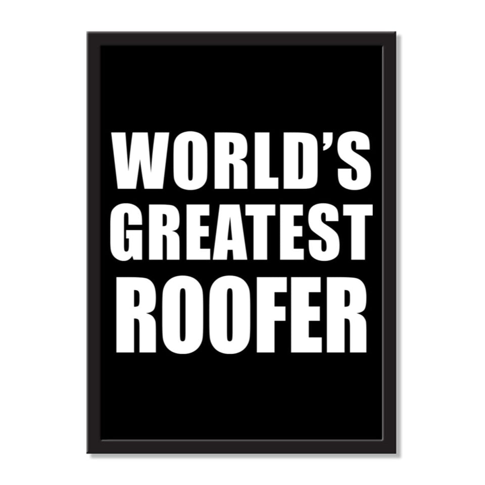 World's Greatest Roofer - Portrait Frame Photo Tile