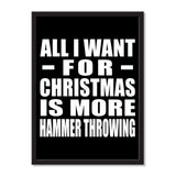 All I Want For Christmas Is More Hammer Throwing - Portrait Frame Photo Tile