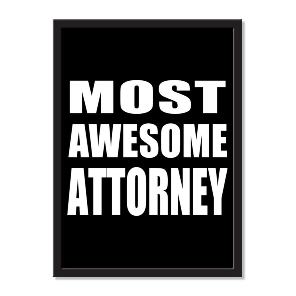 Most Awesome Attorney - Portrait Frame Photo Tile