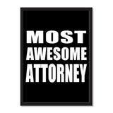 Most Awesome Attorney - Portrait Frame Photo Tile