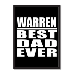 Warren Best Dad Ever - Portrait Frame Photo Tile