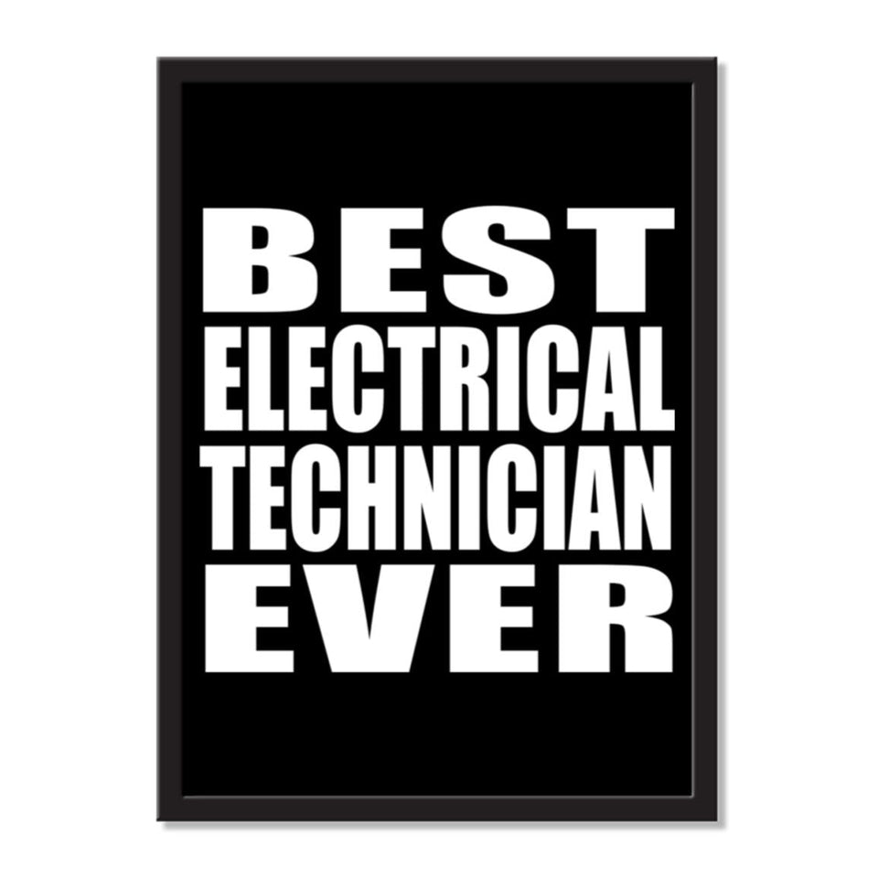Best Electrical Technician Ever - Portrait Frame Photo Tile
