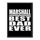 Marshall Best Dad Ever - Portrait Frame Photo Tile