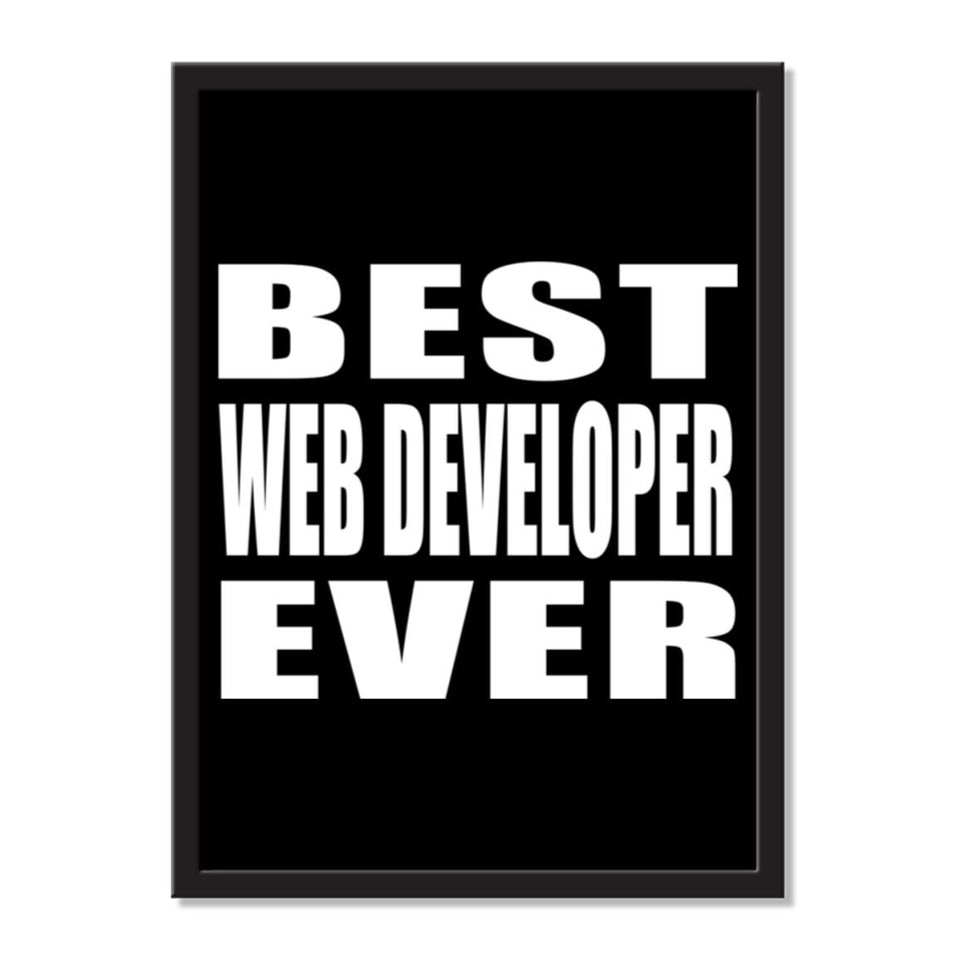 Best Web Developer Ever - Portrait Frame Photo Tile