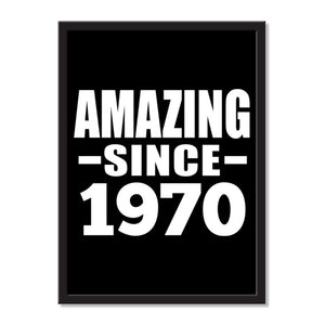 Amazing Since 1970 - Portrait Frame Photo Tile