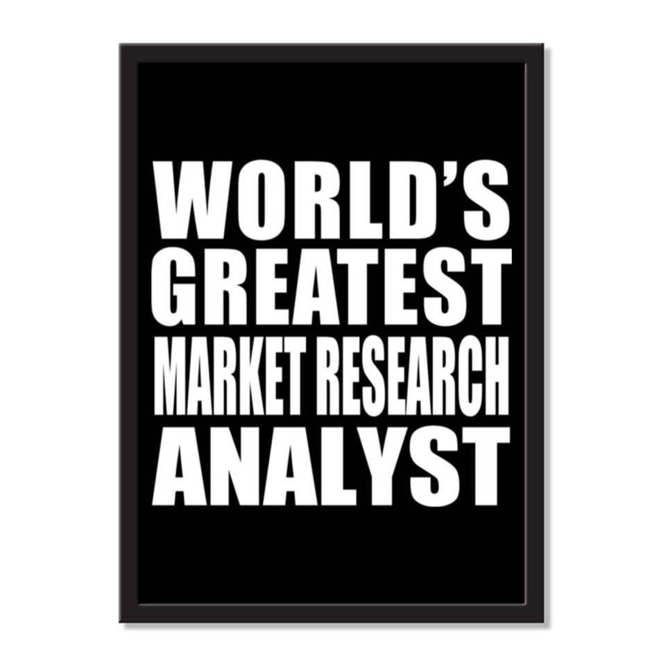 World's Greatest Market Research Analyst - Portrait Frame Photo Tile