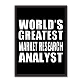 World's Greatest Market Research Analyst - Portrait Frame Photo Tile