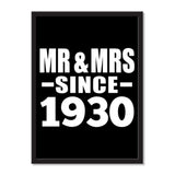 Mr & Mrs Since 1930 - Portrait Frame Photo Tile